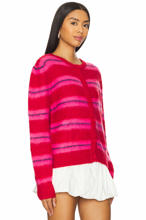 Cece Striped Cardigan