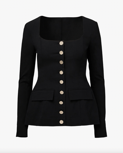 Peplum Blazer Top